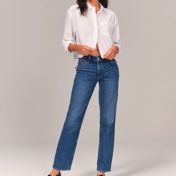 Abercrombie & Fitch Denim - ABERCROMBIE AND FITCH THE 90s STRAIGHT LOW RISE